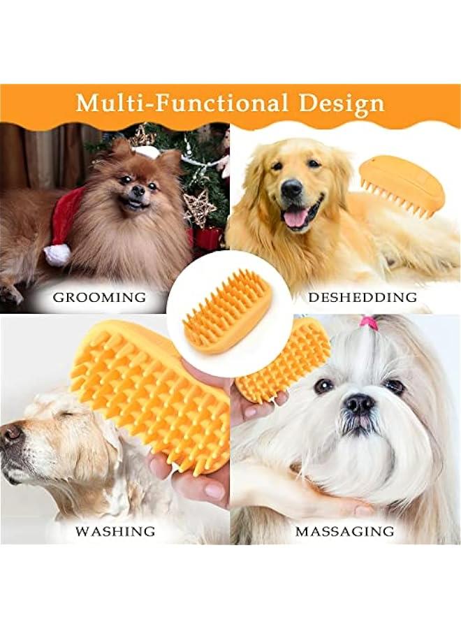 Silicone Dog Grooming Brush Pet Shampoo Bath Anti Skid Massage Rubber Comb - Image 4