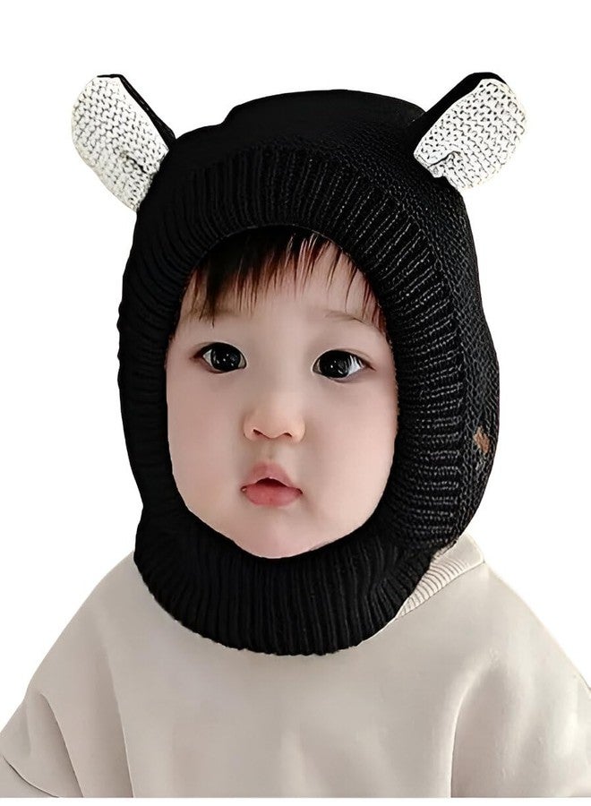 Ziory Wool Animal Designed Knitted Cap - Black - Image 1