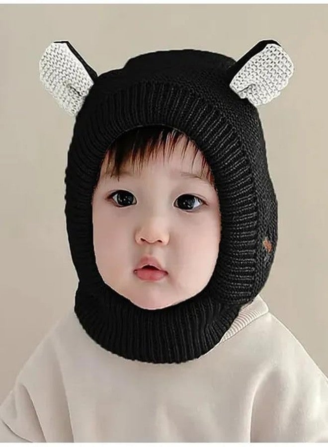 Ziory Wool Animal Designed Knitted Cap - Black - Image 5