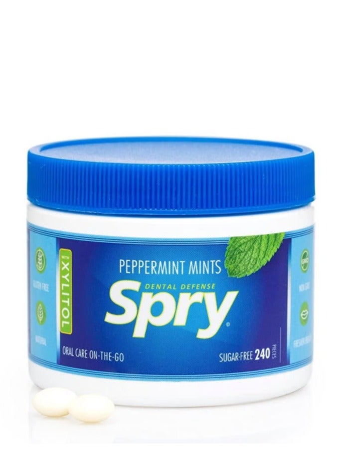 إكسلير Xlear Spry® حلوى نعناع بالفلفل (Peppermint)، 240 قطعة، 144 - Image 3