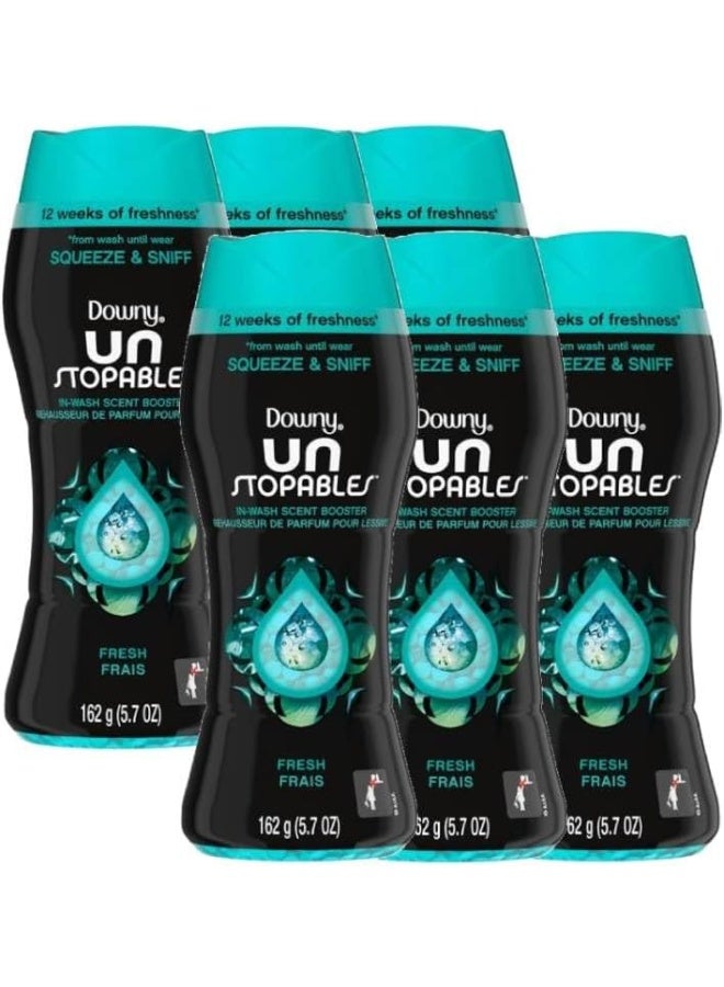 داوني أنستوبابلز، حبيبات معززة للانتعاش والرائحة، 162 غرام، عبوة من 6 قطع برائحة منعشة - Image 1