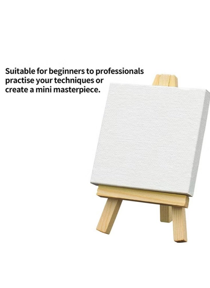 Dreamzon Mini Canvas With Easel White/Brown  - Image 2