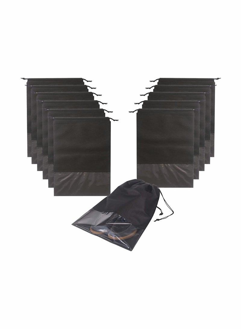 KASTWAVE Non-Woven Fabric Dustproof Shoe Bags with Drawstring for Travel - Image 1