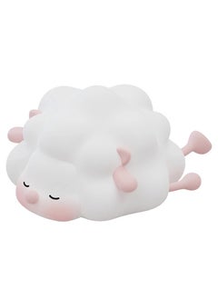 bbet Night Lamp for Kids,Sheep Shape Silicone Baby Night Light, LED Night Light Colorful Light Color USB Charging Timed Automatic Shutdown Smile Pear-Shape Silicone Bedside Lamp Decoration for Baby, Kids, Teenagers Bedroom,Bed Night Light Cute Gift for Kids, room lights ضوء غرفة النوم اضاءه غرفة النوم  - Image 2