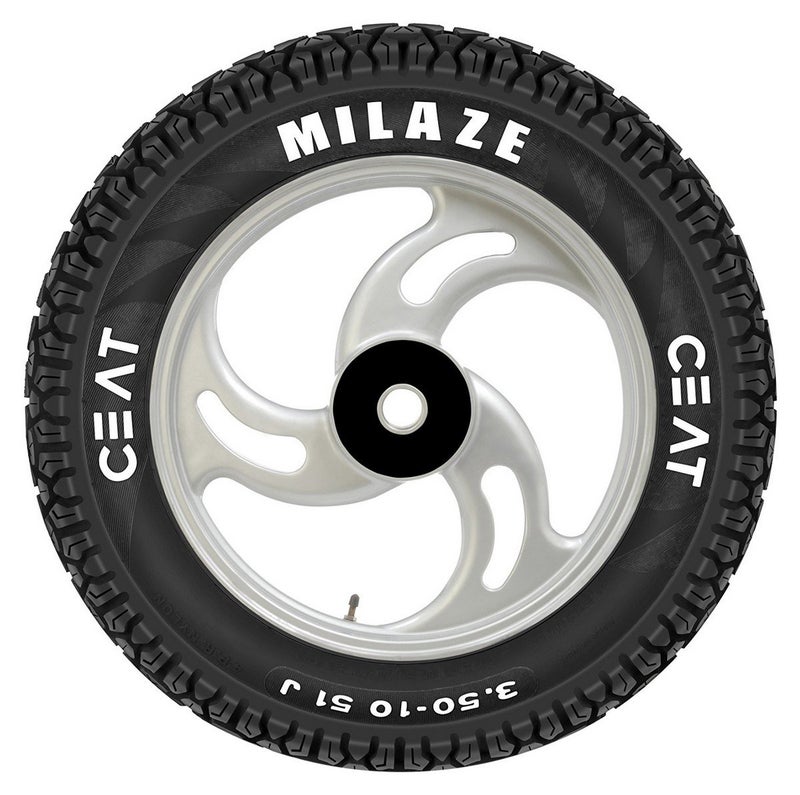 Ceat Milaze X5 90/100-10 53J Tubeless Scooter Tyre,Front or Rear - Image 2