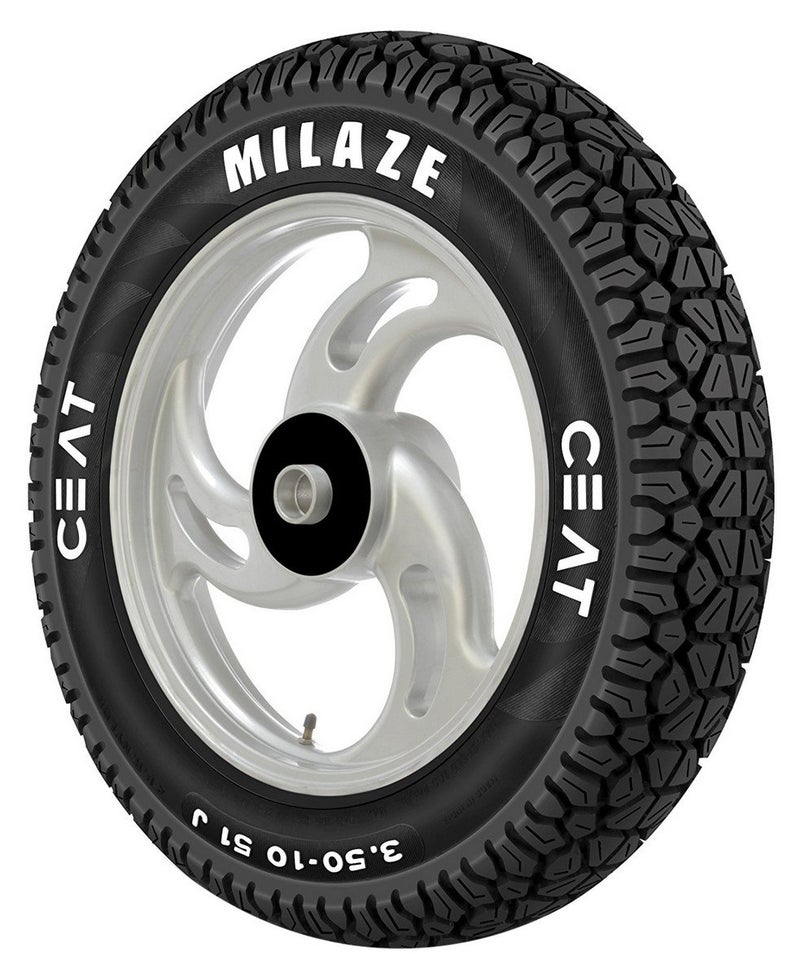Ceat Milaze X5 90/100-10 53J Tubeless Scooter Tyre,Front or Rear - Image 1