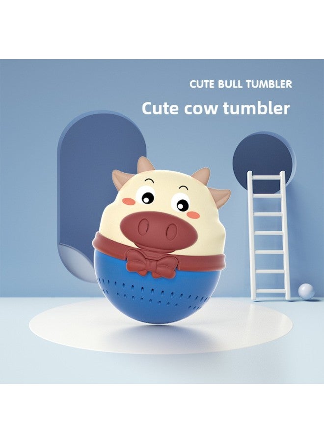 Baby Multi-functional Early Education Story Machine Baby Storytelling Music Player Light Sleep Aid Educational Toys-Color:Cute Fat Tumbler-cow  - Image 1