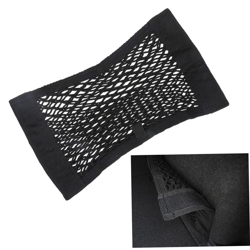 Double Layer Car Trunk Storage Net Durable Mesh Seat Back Organizer For SUV Truck Van Black - Image 3