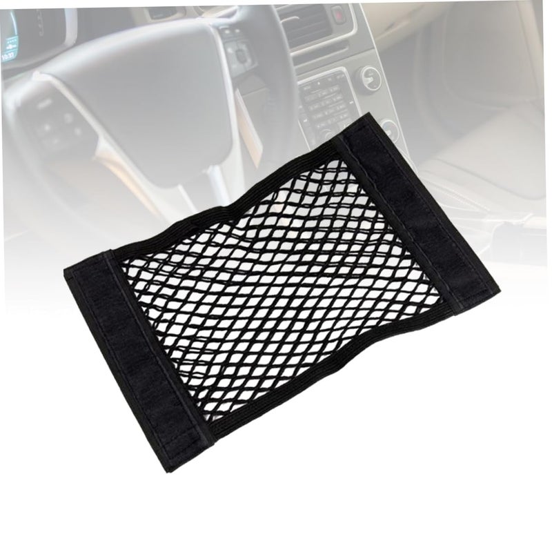Double Layer Car Trunk Storage Net Durable Mesh Seat Back Organizer For SUV Truck Van Black - Image 4