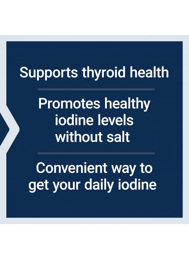 Sea-Iodine 1000 mcg Iodine Supplement Without Salt Iodine From Organic kelp and Bladder Wrack Extracts - Gluten-Free, Non-GMO, Vegetarian - 60 Capsules