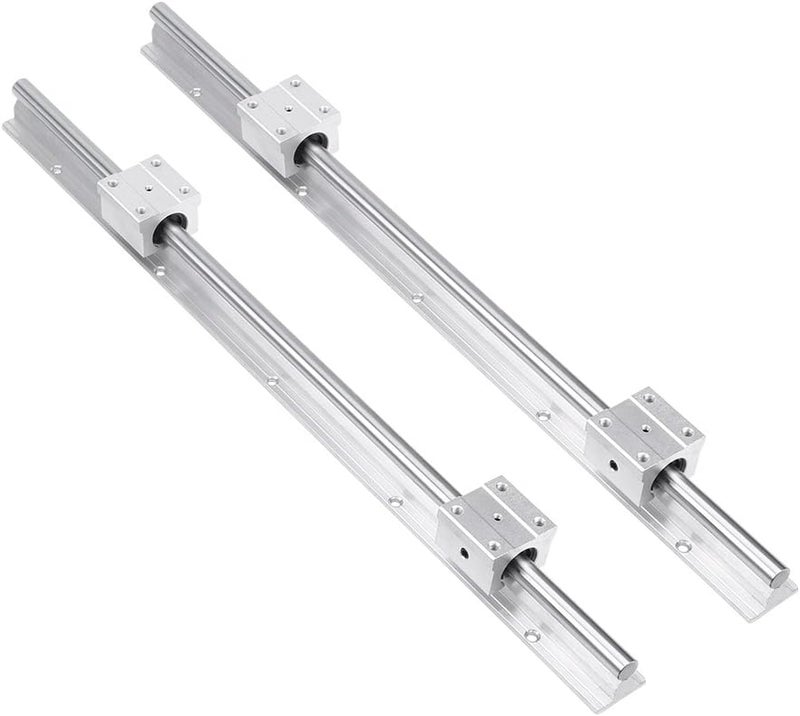 fasient Linear Rail Shaft, 2PCS SBR12-500mm 12MM Linear Bearing Rail Slide Shaft + 4Pcs SBR12UU Blocks, Construction for Long-lasting Performance - Image 5