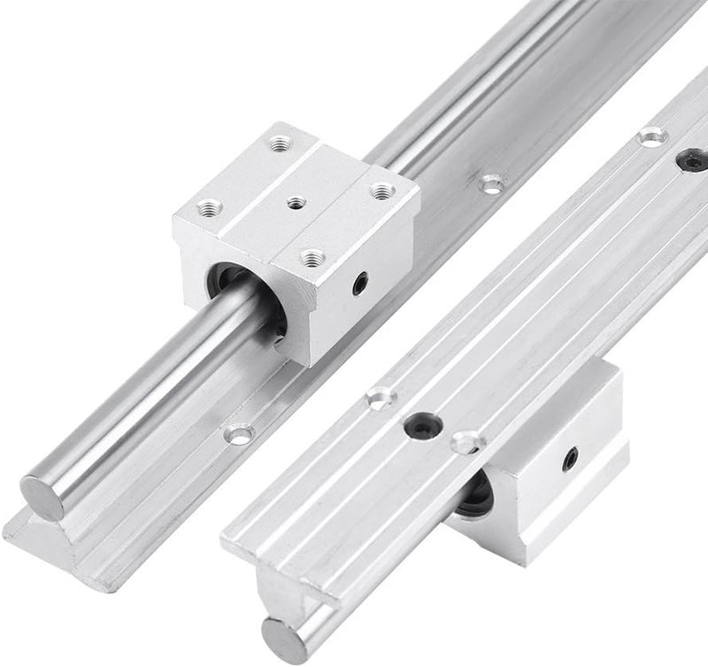 fasient Linear Rail Shaft, 2PCS SBR12-500mm 12MM Linear Bearing Rail Slide Shaft + 4Pcs SBR12UU Blocks, Construction for Long-lasting Performance - Image 4