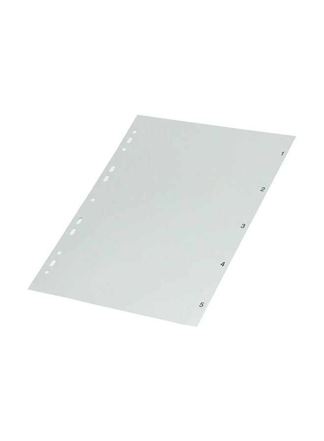 FIS PP Index Divider, A4 Size, 1-5 Numbered Tabs
