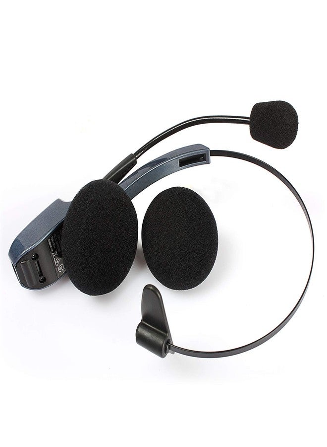 YDYBZB Ear Pads Foam Compatible with VXI BlueParrott B250-XT Plus B250XT B150 Headset Replacement Ear/Mic Cushion Kit 6 Pcs (Style 1) - Image 4