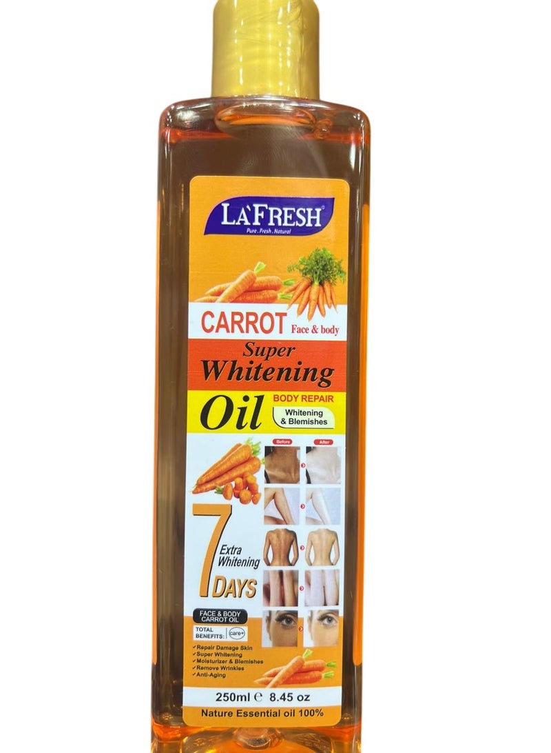 LA FRESH Carrot Super Whitening Oil 250 ml