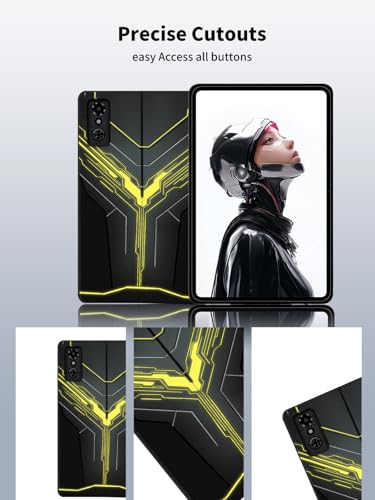 NOUKAJU Case for REDMAGIC Astra Gaming Tablet 9.06inch,NOUKAJU Tablet Protection Case,Drop-Resistant,Anti-Scratch,Protection Cover for REDMAGIC Astra(Gold-Pulse) - Image 4