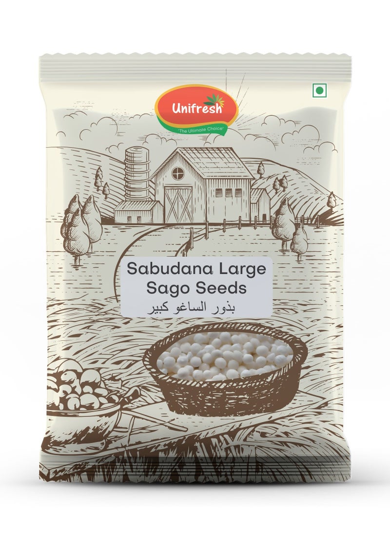 Unifresh White Sabudana Indian Sago Seeds 500g  - Image 1