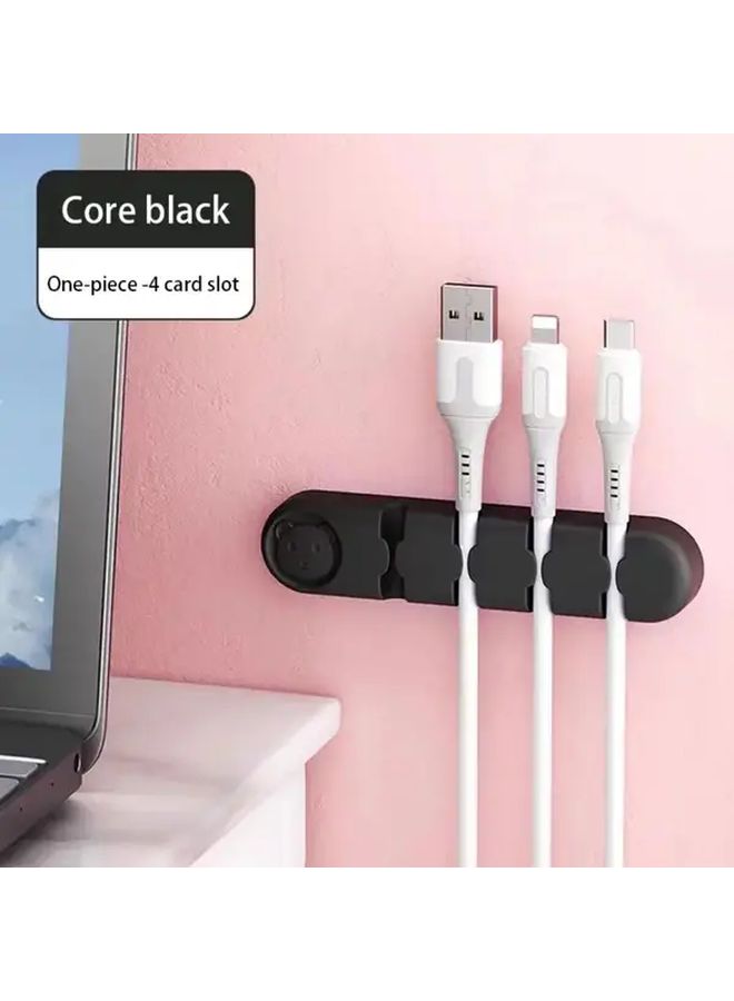 Random Color Desktop Cable Organizer Cord Holder for Desk Charging Station - Image 2