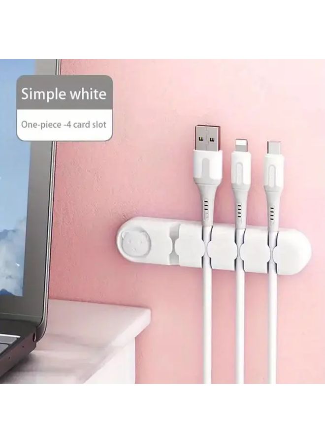 Random Color Desktop Cable Organizer Cord Holder for Desk Charging Station - Image 5