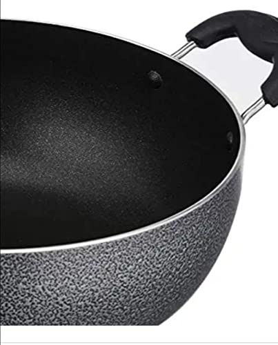 DACE وعاء برياني غير لاصق ديس راصويا مع غطاء زجاجي قاعدة للاندماج 5 لتر أسود - Image 2