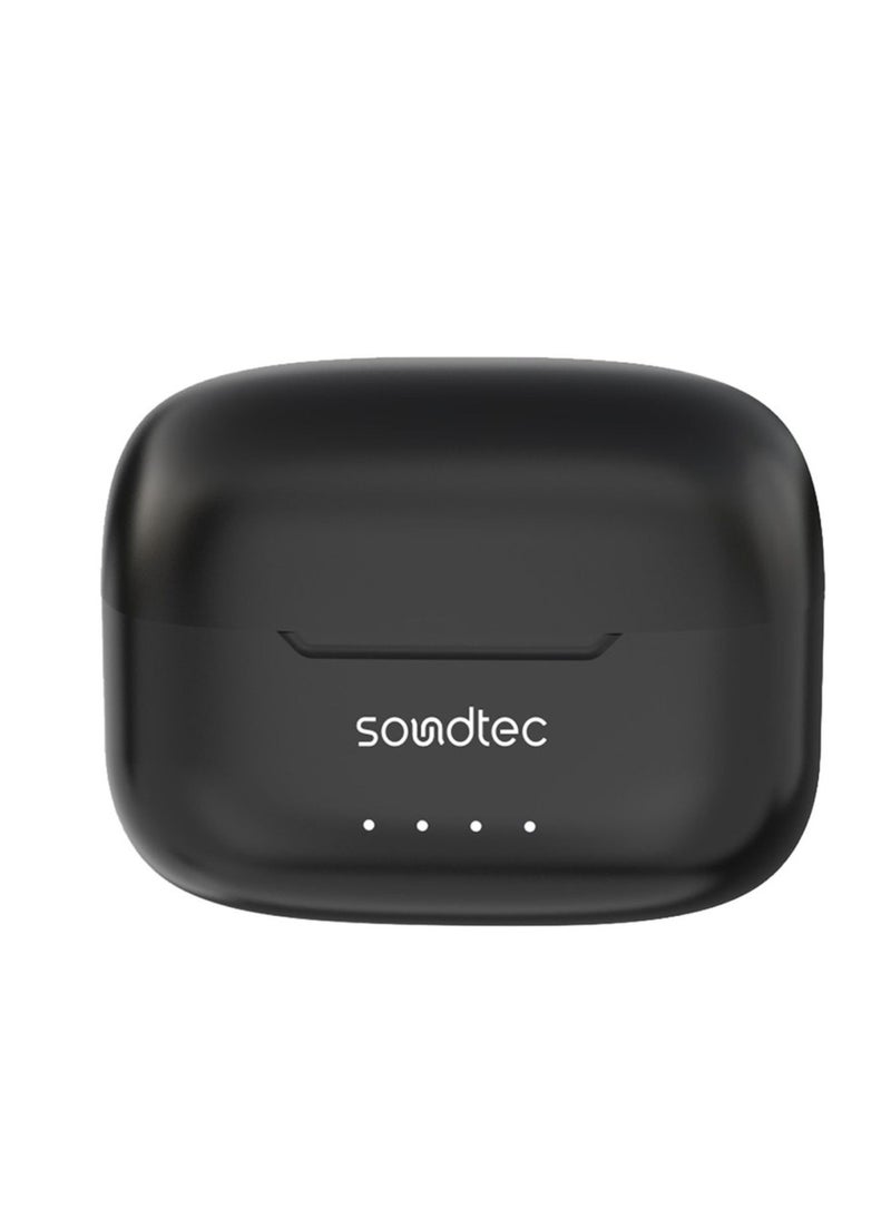 Soundtec ANC & ENC TWS with Transparent Earbuds, Touch Control, 20 Hours Standby time, 300mAh Case Battery Capacity