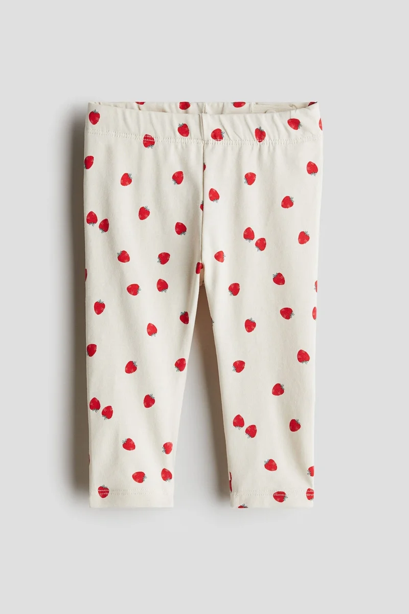 H&M Printed cotton leggings