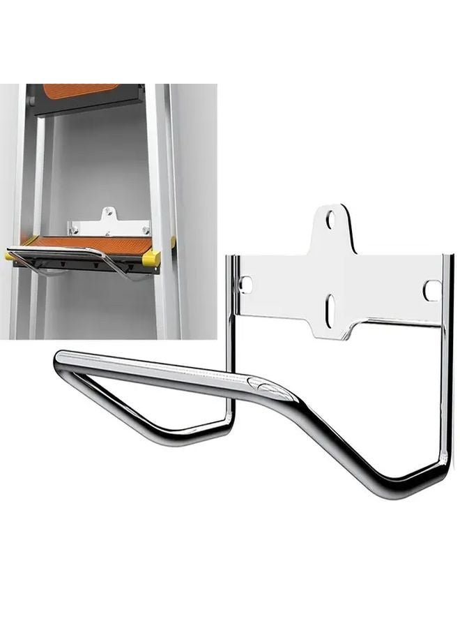 خطاف سلم ثقيل من الفولاذ المقاوم للصدأ مثبت على الحائط منظف مرآب - Image 2