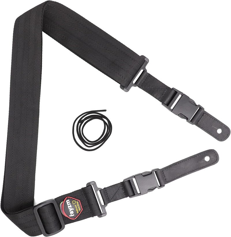rayzm Ukulele strap, soft non-slip nylon shoulder strap for ukulele or small guitar, adjustable length, metal tip included - Image 3