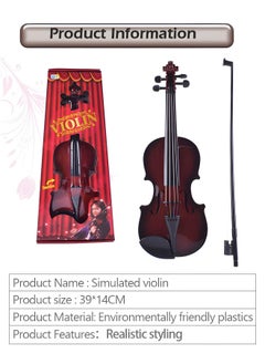 Kid’s Toy Violin with 4 Adjustable Strings and Bow,Violin Toy for Kids,Premium Kid’s Violin for Beginners，Violin Musical Instrument Education Toy,Simulated Violin - pzsku/ZDBB15EEE62316C785FCEZ/45/_/1684726348/508fe747-0d1b-401e-9ea5-64aadc248ca3