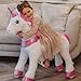 PonyCycle Ride on Unicorn Ride on Toys for Girls Riding Pink Unicorn Rocking Horse Essential Model E with Brake 30 HeightSize 3 for Age 34 Rideon Animals Plush Pony Toys E312 - Image 2