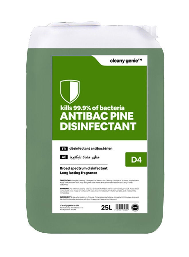 Antibacterial Disinfectant Cleaner Concentrate Liquid - Pine Fragrance 25L
