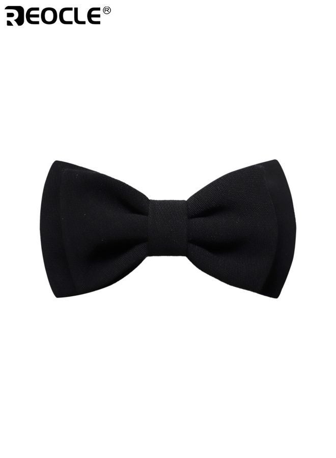 REOCLE 3PCS Kid's Bow Ties with Polyester Satin Fabric and Adjustable Neck Design Classic Bowties with Solid Color for Wedding Party Formal Wear - Image 5