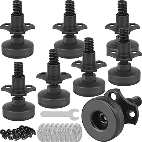 Sanchamy Heavy Duty Furniture Levelers 3/8''-16 Thread w/ T-Nut Kit Furniture Leveling Feet Adjustable Furniture Levelers for Tables,Cabinets,Chairs,Workbench,Sofa and More,Large Base Supports 2640LBs-8 Packs - Image 1