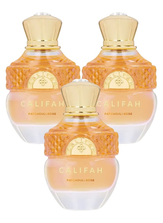 Alrehab 3 Pieces Patchouli Rose Perfume 100ML - Image 1