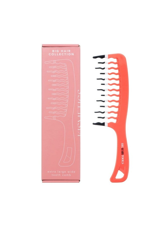 KISMETICS Big Hair Tools Extra Large Wide Tooth Comb Wavy Wide Tooth Comb Big Handle For Firmer Grip Long Tooth Shower Comb Detangles Curly Wavy Thick Or Long Hair - Image 1