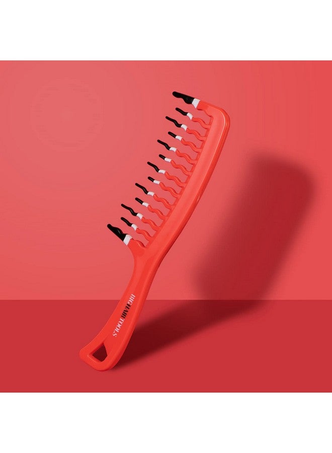 KISMETICS Big Hair Tools Extra Large Wide Tooth Comb Wavy Wide Tooth Comb Big Handle For Firmer Grip Long Tooth Shower Comb Detangles Curly Wavy Thick Or Long Hair - Image 3