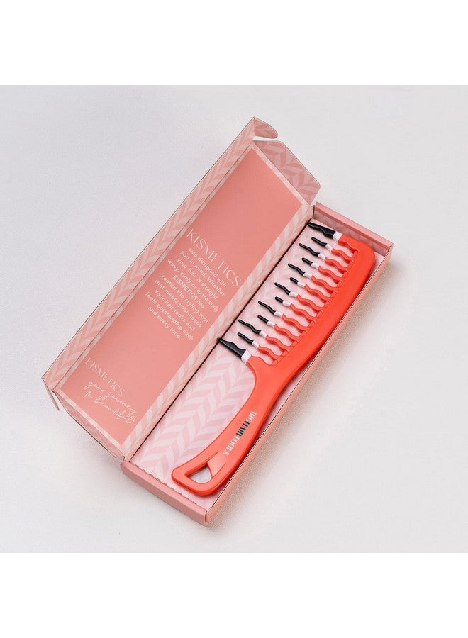 KISMETICS Big Hair Tools Extra Large Wide Tooth Comb Wavy Wide Tooth Comb Big Handle For Firmer Grip Long Tooth Shower Comb Detangles Curly Wavy Thick Or Long Hair - Image 5