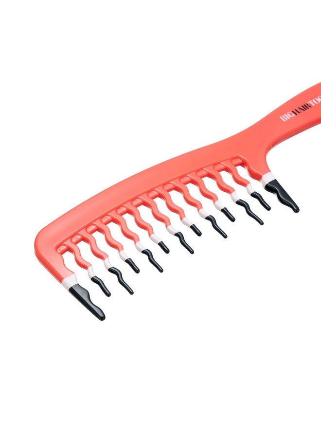 KISMETICS Big Hair Tools Extra Large Wide Tooth Comb Wavy Wide Tooth Comb Big Handle For Firmer Grip Long Tooth Shower Comb Detangles Curly Wavy Thick Or Long Hair - Image 2