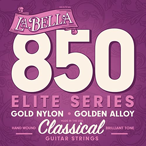 La Bella 850 Elite Gold Nylon Golden Alloy Classical Guitar String - Image 1