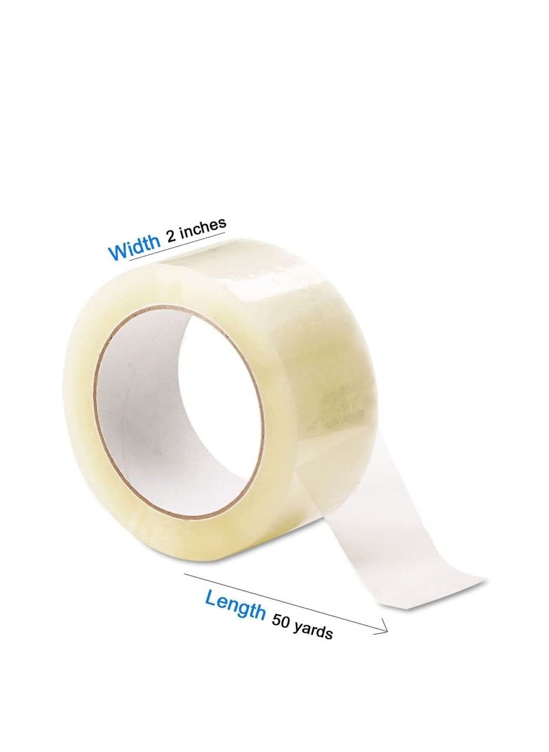 MARKQ Clear Packing Tape | 2 inches x 50 yards Strong Heavy Duty Packaging Tape for Sealing Parcel Boxes, Moving Boxes Houses, Large Postal Bags, Office Supplies [36 Rolls]  - Image 2