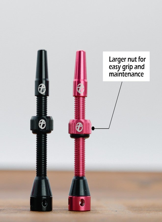 Thinvik Super Light Alloy Presta Tubeless Valve Stem Kit - 48mm, 2 Pieces (with Aluminum Alloy Valve Cap) + Valve Core Removal Tool (Black) - Image 4