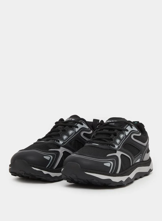 ستايلي Styli Color Block Lace Up Sneakers