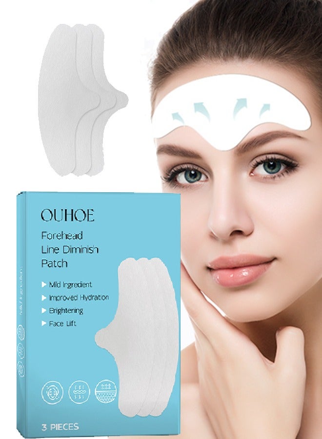 OUHOE Forehead Line Diminish Patch - Fade and Smooth Wrinkles Lift and Tighten Facial Skin Anti Wrinkle Patch 3Pieces - Image 1