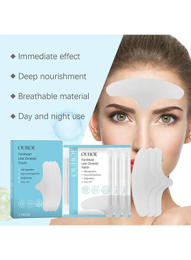 OUHOE Forehead Line Diminish Patch - Fade and Smooth Wrinkles Lift and Tighten Facial Skin Anti Wrinkle Patch 3Pieces - Image 3