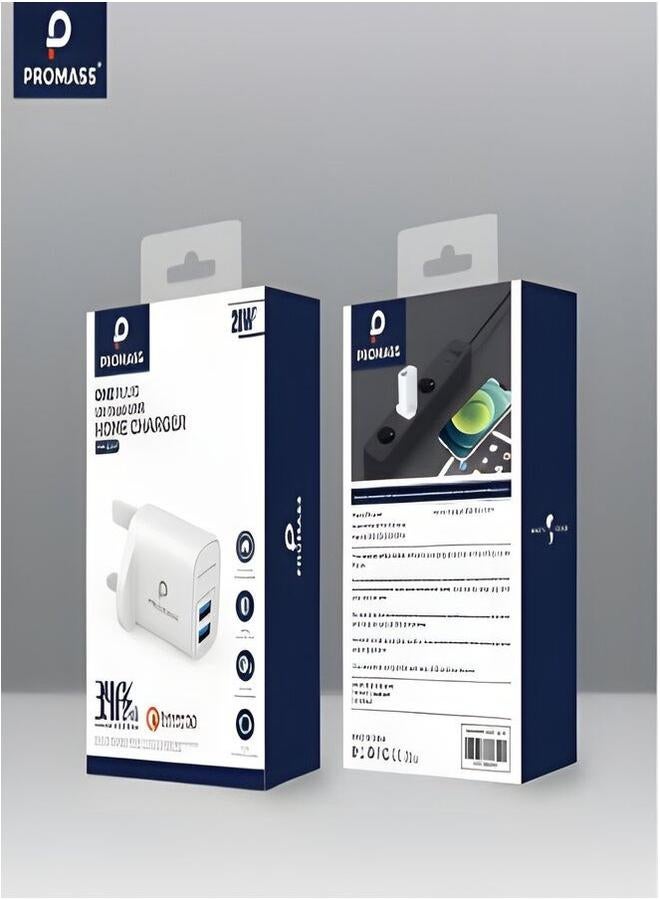 PROMASS original wall charger with two USB ports supports 20W fast charger - Image 3