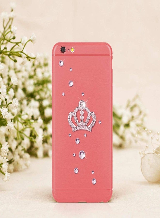 ROSENICE 10pcs Crystal Crown Rhinestone Embellishments for Craft Decoration (Silver) - Image 2