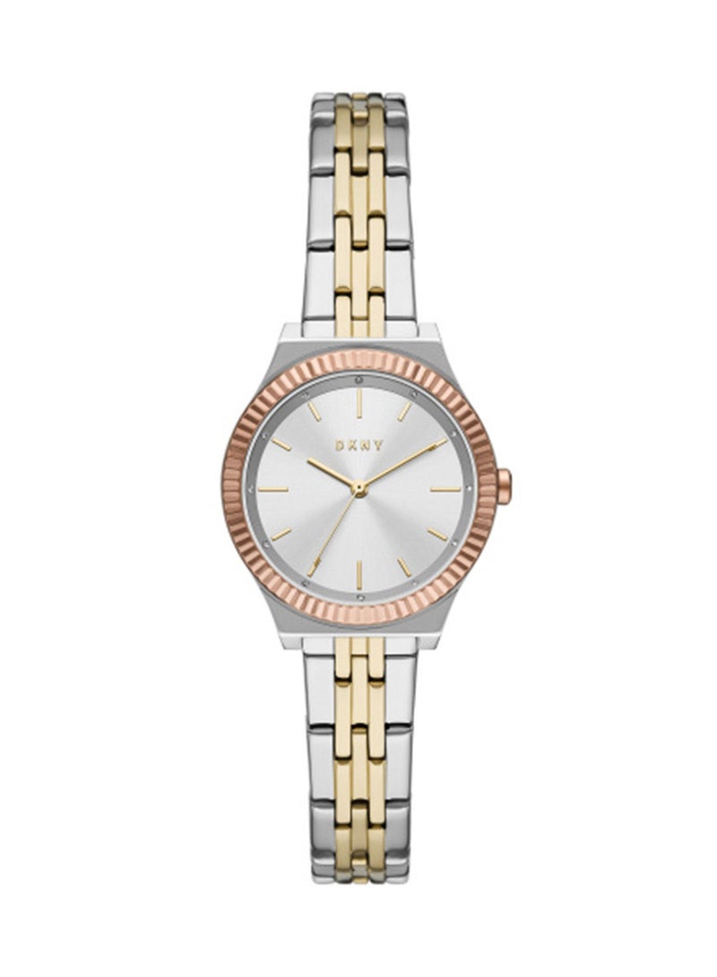 DKNY Women's Analog Round Shape Stainless Steel Wrist Watch NY2980 - 34 Mm