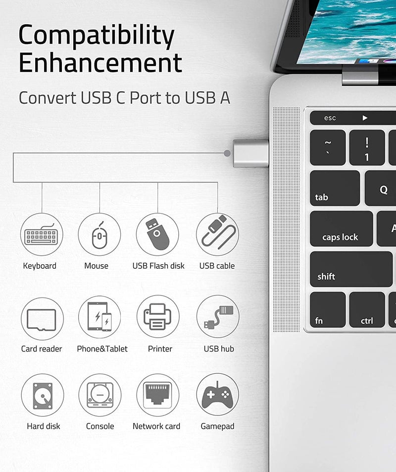 rts USB C to USB Adapter Pack of 2 USB C Male to USB 3.0 Female Adapter Compatible with iPhone 17 16 15 Plus Pro Max/iPad, Laptop, Smartphone, Mobile, Notebook, Pen Drive Tablets & Type C Devices - Image 3