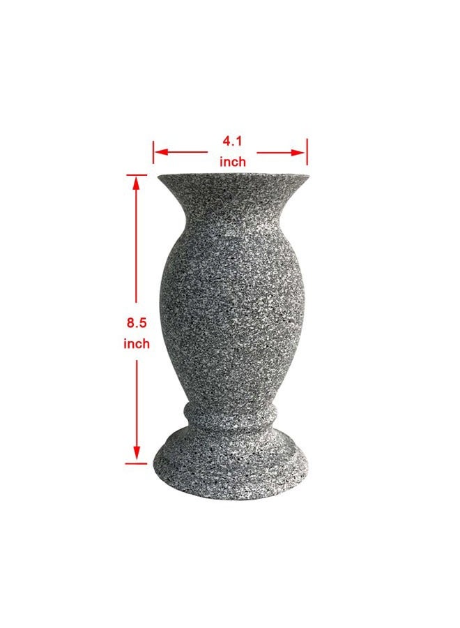 Resin Cemetery Vase Grave Decorations Floral Holder for Fresh or Artificial Flowers with Floral Foam and Long Metal Spike Memorial Gift - Image 2