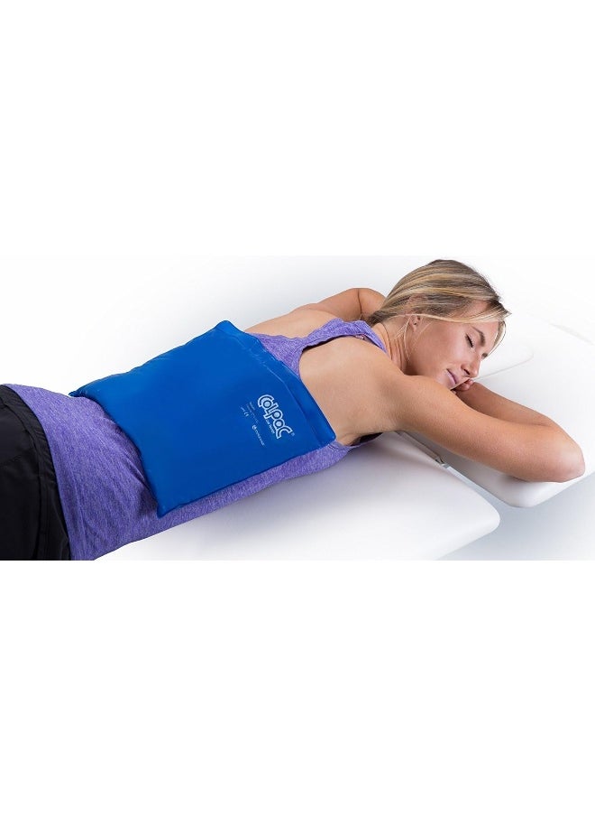 Chattanooga Chattanooga ColPac Reusable Gel Ice Pack Cold Therapy for Knee, Arm, Elbow, Shoulder, Back for Aches, Swelling, Bruises, Sprains, Inflammation (11"x14") - Blue  - Image 3